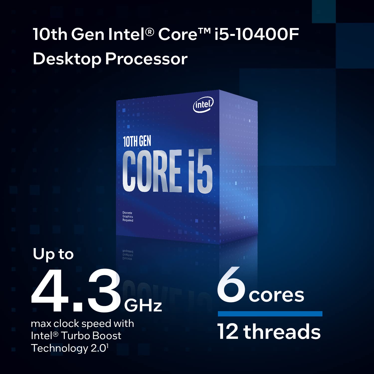 Intel Core i5-10400F 2.9 GHz LGA 1200 Desktop Processor 