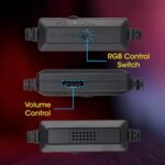 Zebronics Zeb-Fame 1 USB Powered 2.0 Speaker – 10W RMS, 7 RGB Modes, Volume Control, Black - Image 3