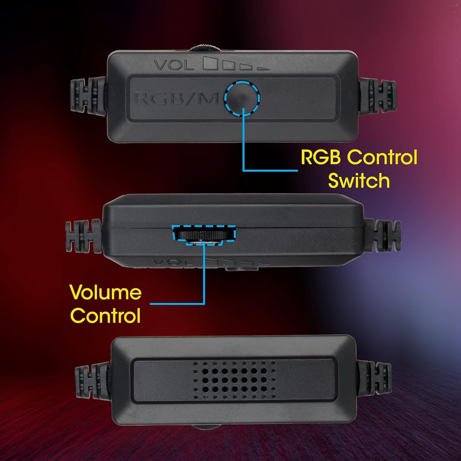 71lB6ApV6tL._SL1500_ Zebronics Zeb-Fame 1 USB Powered 2.0 Speaker – 10W RMS, 7 RGB Modes, Volume Control, Black - Image 3