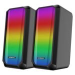 Zebronics Zeb-Fame 1 USB Powered 2.0 Speaker – 10W RMS, 7 RGB Modes, Volume Control, Black
