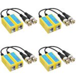 8MP 4K HD CCTV Video Balun Pack of 4 AHD TVI CVI