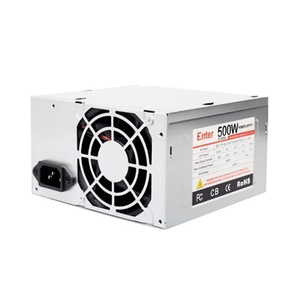 Enter E-500B 500-Watt Computer Power Supply (Black) PSU SMPS
