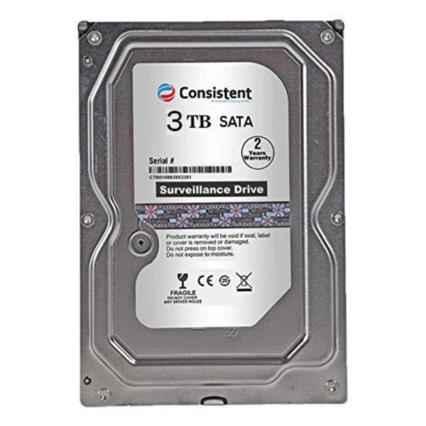 Consistent 3TB HDD Desktop Hard Disk with 2 Years Replacement Warranty