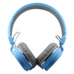 SH-12 Wireless Bluetooth Over-Ear Headphones with Mic (Blue)
