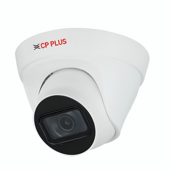 CP Plus 2MP Dome IP Camera, Full HD 1920x1080, 3.6mm Fixed Lens, IR Night Vision 30M, H.265, IP67, PoE, Smart Detection