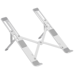 Laptop Stand Height Adjustable Foldable Portable Ventilated (Aluminum Alloy, Silver)