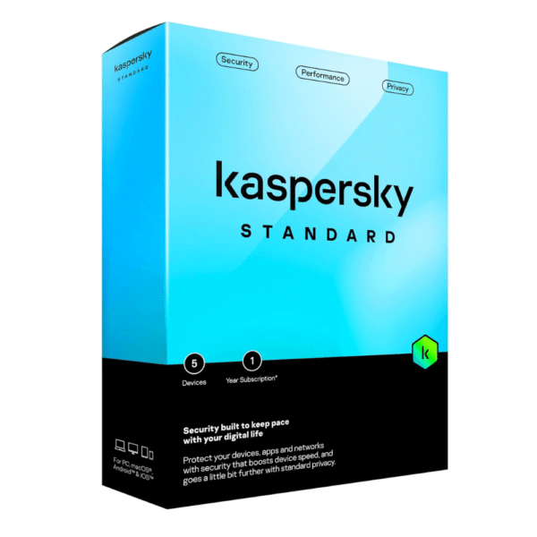 Kaspersky Standard – 1 User, 1 Year Antivirus (Latest Version) Email Delivery