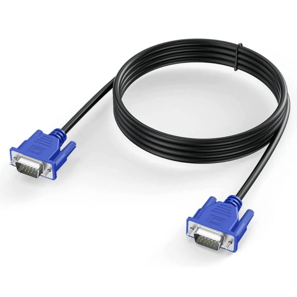Original Like VGA Male to VGA Male 1.5M Cable, 1080P Full HD for HDTV, Projector, Computer, Monitor, Laptop (Multi Color)