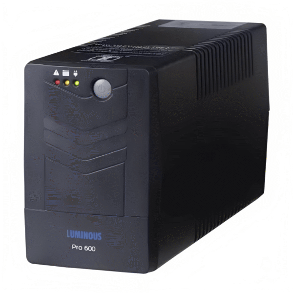 Luminous UPS 600VA - Desktop/PC, Automatic Voltage Regulation, Black