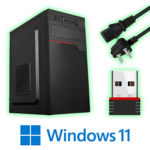 Zebronics i3 4th Gen Desktop, 8GB RAM, 512GB SSD, Windows 11 Pro, Free USB WiFi Dongle