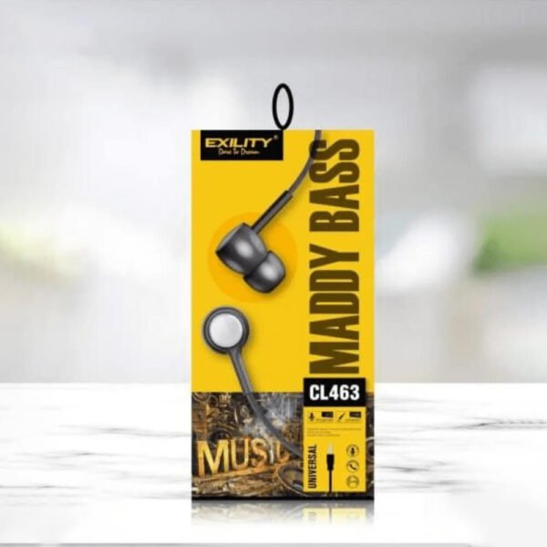 Exility CL463 Wired In-Ear Headphones with Mic (White)