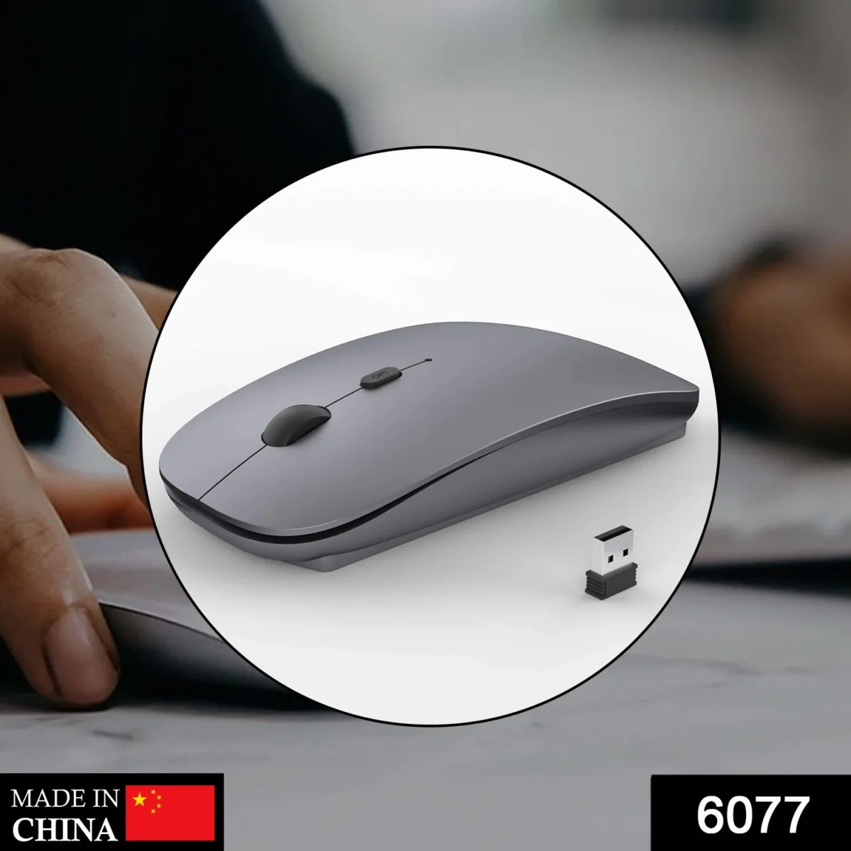 Cute Slim Wireless 2.4 GHz Optical Mouse Wireless Mouse for Laptop/PC/MAC/iPad Pro/Computer - Image 2