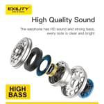 Exility CL463 Wired In-Ear Headphones with Mic (White) - Image 3