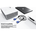 Male to Male VGA Cable 1.5M, Supports PC, Monitor, LCD, LED, Plasma, Projector, TFT - Image 3