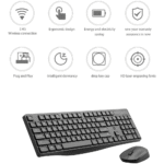 HP CS10 Wireless Keyboard Mouse Combo - Black (7YA13PA) - Image 3