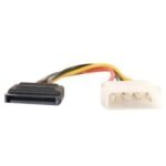 4 Pin Molex to SATA Power Cable Adapter for PC, Server (4 Pin to SATA Converter) - Pack of 2 - Image 2