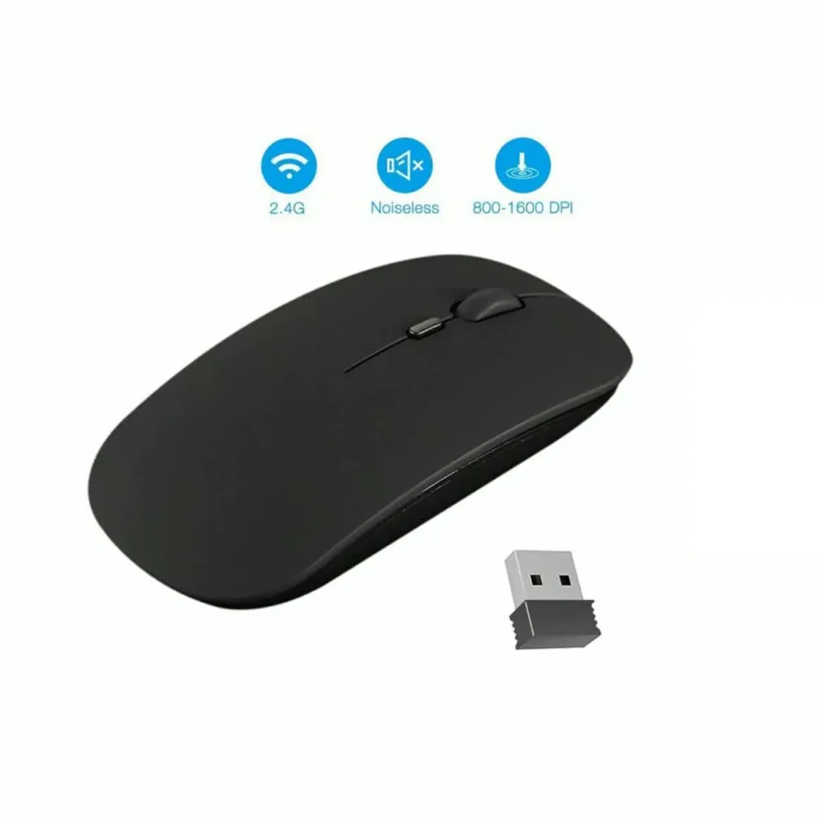 Cute Slim Wireless 2.4 GHz Optical Mouse Wireless Mouse for Laptop/PC/MAC/iPad Pro/Computer - Image 4