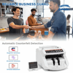 GOBBLER Business-Grade Note Counting Machine with Fake Note Detection, LED Display - White - Image 4