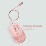 FINGERS SuperHit Wired Mouse - Blush Pink - Image 2