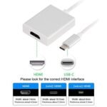 USB C to HDMI Adapter - Aluminum, 1080p/4K Support, Portable - Image 3