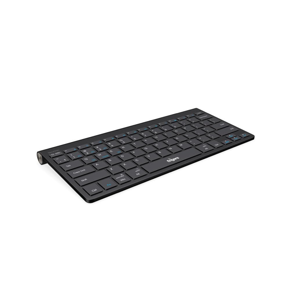 41gN4YVbvKL._SL1000_.jpg FINGERS TeenyClicks Wireless Mini Bluetooth Keyboard - 3-in-1, 45 Days Worktime - Image 1