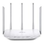 TP-Link Archer C60 AC1350 Dual Band Wi-Fi Router, 867 Mbps + 450 Mbps, Parental Control, Guest WiFi, MU-MIMO - White