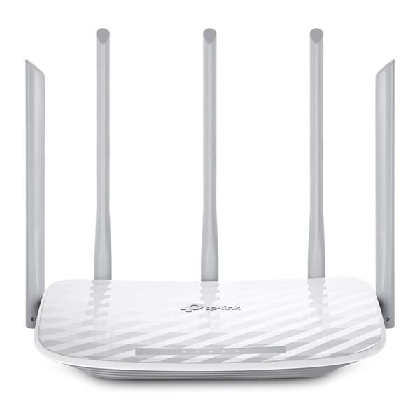 TP-Link Archer C60 AC1350 Dual Band Wi-Fi Router, 867 Mbps + 450 Mbps, Parental Control, Guest WiFi, MU-MIMO - White