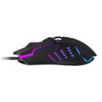 Lapcare Champ LGM-105 Gaming Mouse - 6 Buttons, 3600 DPI, Breathing LED, Wired (Black) - Image 2