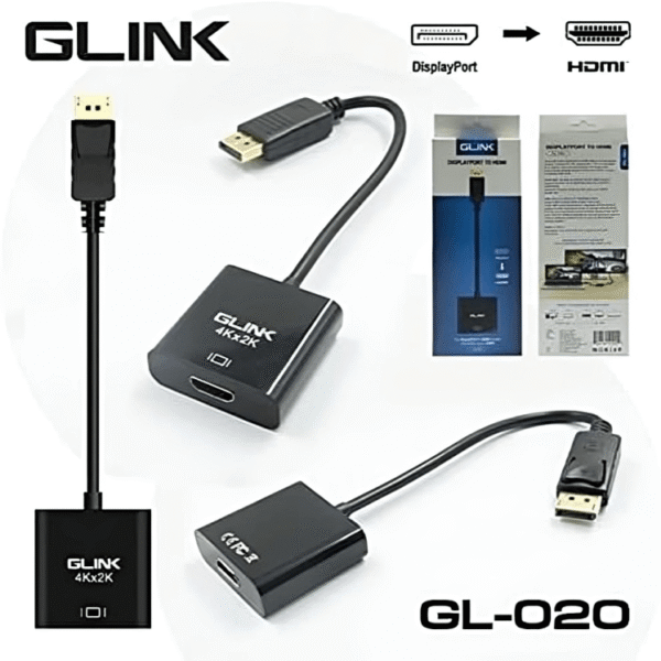 G-Link DisplayPort to HDMI Adapter - Male DisplayPort to Female HDMI