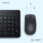 Dell KM3322W Wireless USB Keyboard & Mouse Combo - 36 Month Battery, Spill-Resistant, 3Y Warranty - Image 5