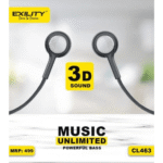 Exility CL463 Wired In-Ear Headphones with Mic (White) - Image 5