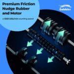 GOBBLER Business-Grade Note Counting Machine with Fake Note Detection, LED Display - White - Image 5