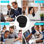 Mouse Pad with Wrist Rest - Lycra Cloth Nonslip - Image 6