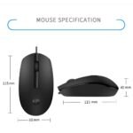 HP M10 Wired USB Mouse - 3 Buttons, Optical Tracking, Ambidextrous Design - Image 4