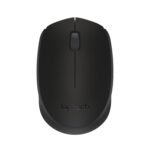 Logitech M170 Wireless Mouse – 2.4GHz Optical Mouse with USB Nano Receiver, 3 Buttons, Black