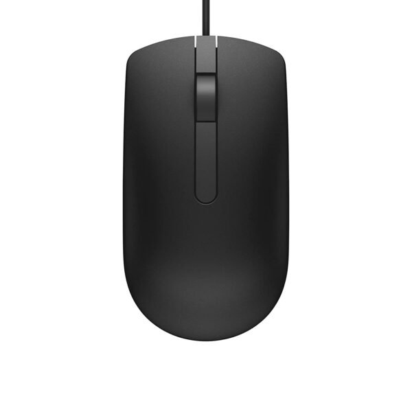 Dell MS116 1000Dpi USB Wired Optical Mouse, LED Tracking, Scrolling Wheel, Plug and Play