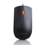 Lenovo 300 Wired USB Mouse - 1600 DPI, Ambidextrous, Ergonomic Design