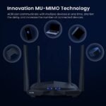 Tenda AC10 AC1200 Dual-Band Gigabit WiFi Router - MU-MIMO, VPN Support, 4 Ports, Black - Image 3