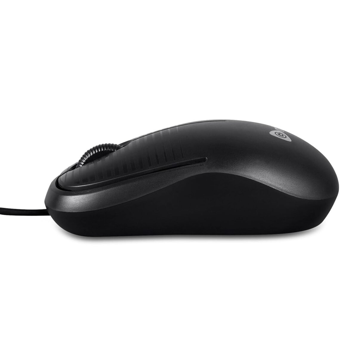 Enter Click Wired USB Mouse, 800 DPI Optical Sensor, 3-Button Design (Black) - Image 2