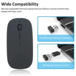 Cute Slim Wireless 2.4 GHz Optical Mouse Wireless Mouse for Laptop/PC/MAC/iPad Pro/Computer - Image 6