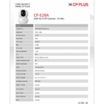 CP PLUS CP-E28A 2MP Full HD Wi-Fi CCTV Camera – 360° PT, Motion Tracking, Night Vision, 2-Way Talk, Cloud & SD Card Support - Image 6