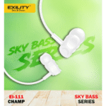 Exility EI-111 Wired In-Ear Headphones with Mic (White) - Image 2