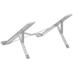 Laptop Stand Height Adjustable Foldable Portable Ventilated (Aluminum Alloy, Silver) - Image 5