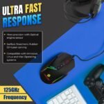 LAPCARE Champ LGM-108 RGB Gaming Mouse 7200 DPI Wired 8 Buttons Black - Image 6