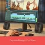 FINGERS FunBeats USB Multimedia Speaker - 6W 2.0 Channel, Powerful Bass, Black - Image 7