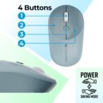 ZEBRONICS Companion 302 Wireless Keyboard & Mouse Combo - UV Printed Keys, Multimedia Keys (Blue) - Image 7