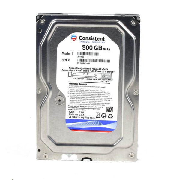 Consistent 500GB SATA Hard Disk for Desktop