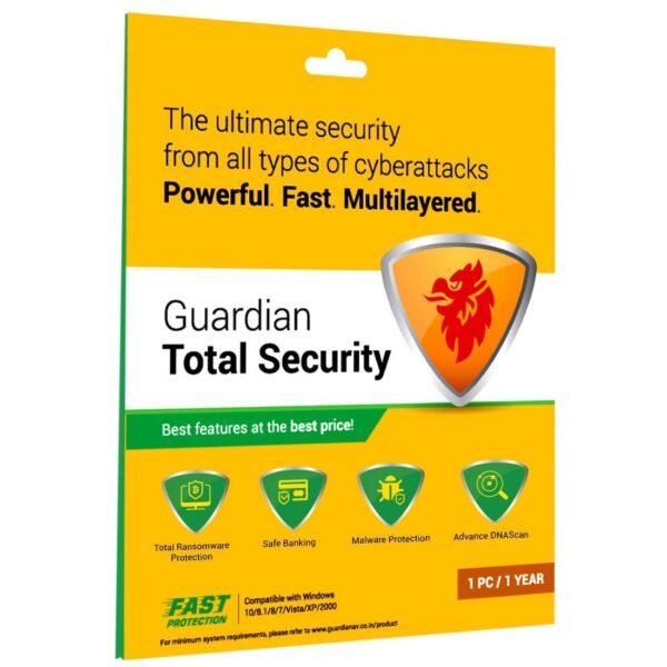 Guardian Total Security – 1 User, 1 Year (Latest Version) Email Delivery