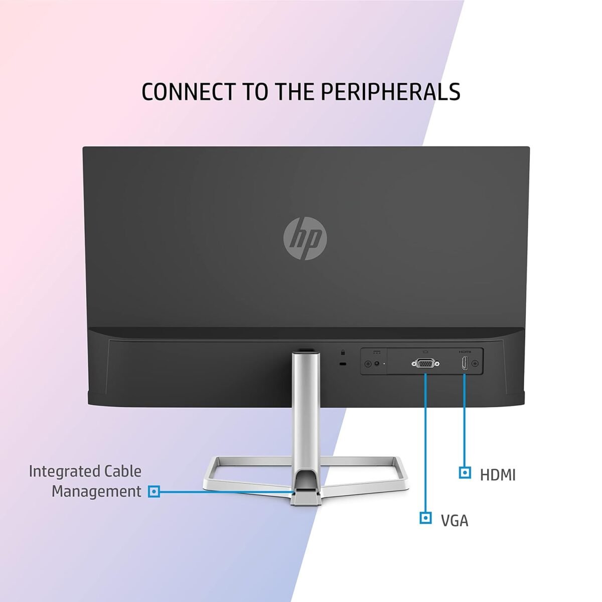HP M22f 21.5-Inch FHD IPS Monitor - Eye Safe, 75Hz, AMD FreeSync, Silver - Image 6