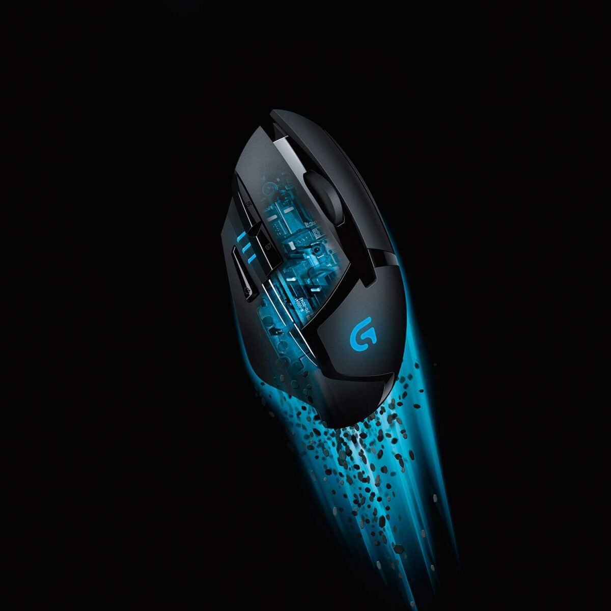 Logitech G402 Hyperion Fury USB Wired Gaming Mouse - 4,000 DPI, 8 Programmable Buttons, Black - Image 4
